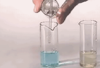 化学 蓝色液体 实验