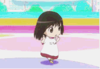 动漫 小女孩 可爱 嘚瑟