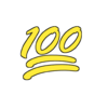 贴纸 分数 100分 一百分