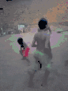 萌娃 跳舞 抱只狗 搞笑