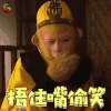 西游记 孙悟空 六小龄童 捂住嘴偷笑 开心 soogif soogif出品