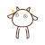 默默羊 晕了 满头星星 旋转
