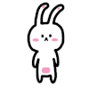 小兔子 可爱 扇嘴巴 捂脸