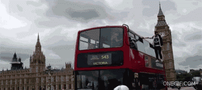 公共汽车 bus 飘浮 魔术