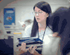 女孩 眼镜 长发 工作