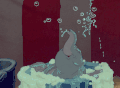 泡沫 迪士尼 GIF 可爱的 洗澡 迪士尼动画工作室 大象 小飞象 小象