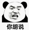 熊猫头 文字表情包 你胡说 搞怪 沙雕 逗趣