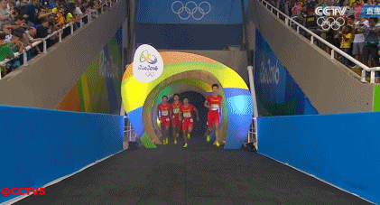 奥运会 里约奥运会 田径 男子 4×100接力 赛场瞬间