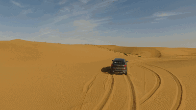 死人谷 沙漠 浩瀚无垠 越野车