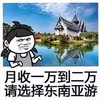 暴漫 文字表情包 月收入一万到两万请选择东南亚游 搞笑 沙雕 魔性