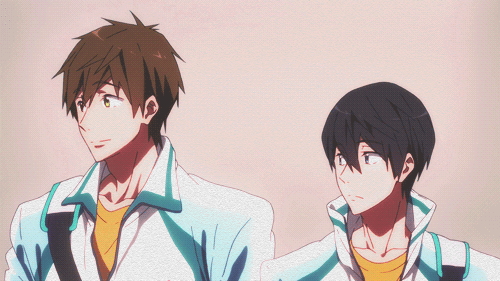 动漫 男孩 说话 转头