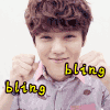 卖萌 鹿晗 blingbling