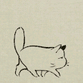 背景素材 卡通 猫咪 打哈欠