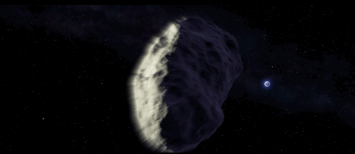 小行星  星空  撞击  运动