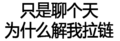 只是聊个天 为什么 解我拉链 得瑟