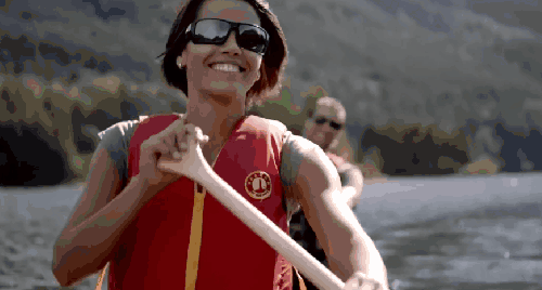 划船 加拿大不列颠哥伦比亚省风光 微笑 旅游 纪录片