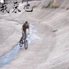 自行车 翻跟头 短发 黑色