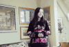 性感 美女 笑容 拍额头