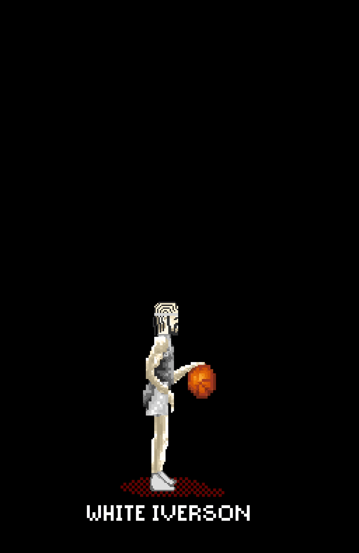 艾弗森  像素艺术 篮球 投球