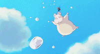 天空 动漫 水滴 飘动