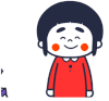 卡通 红脸蛋 钻戒 星星