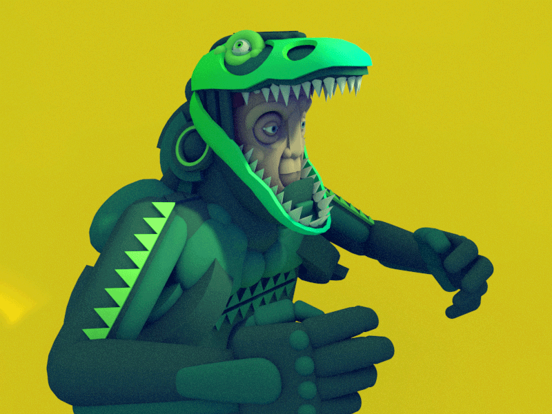 恐龙 面具 3D 动漫