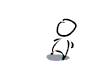 线条 黑白 翻跟斗 可爱 简笔画 stick figure