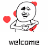 暴漫 欢迎 welcome 开心 比心