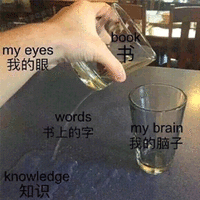 书 知识 脑子 眼 字