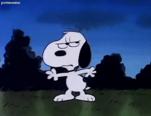 史努比 Snoopy 生气 玩耍
