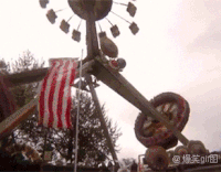 吓死宝宝了 游乐园 刺激 开心