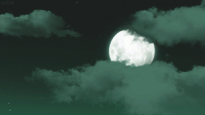 乌云 天空 月亮 唯美