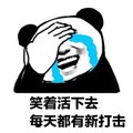 金馆长 捂脸 流泪 熊猫 笑着活下去 每天有打击