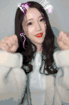 美女 卖萌 可爱 猫耳朵 心形