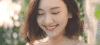 美女 笑容 睁眼 可爱 牙齿