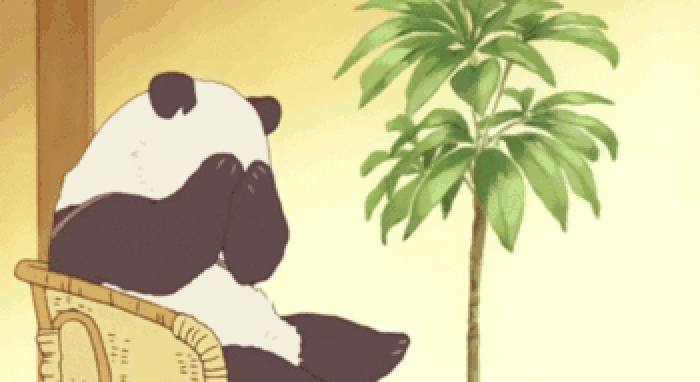 大熊猫 可爱 捂脸 动画