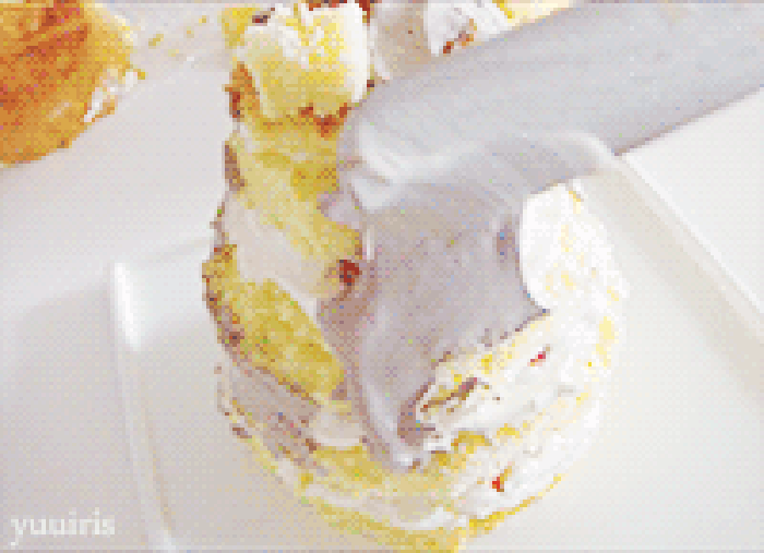奶油 蛋糕 刀子 制作