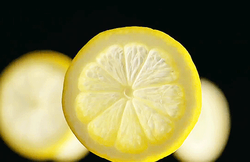 柠檬 黄色 很酸 旋转
