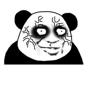 金馆长 黑眼圈 青筋暴起 吓人 熊猫