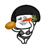 蘑菇头 比基尼 蔬菜 跳舞