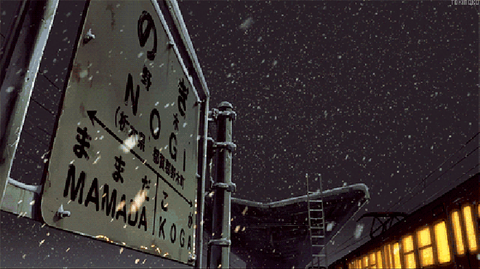 夜晚 下雪 都市 火车