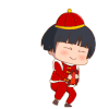 蘑菇头 新年快乐 祝福 开心 福 福