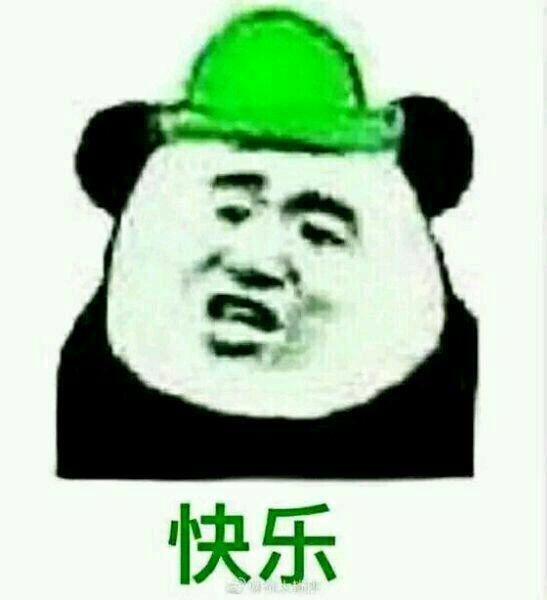 金馆长 逗比 熊猫头 绿帽 快乐