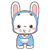 小兔子 糖果 可爱 好甜