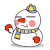 卡通 搞笑 雪人 可爱 吃药