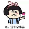 蘑菇头 鲜花 猥琐 送你朵小花