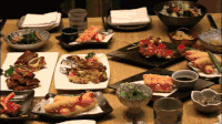 日本料理 美食 寿司 生鱼片 盛宴 大餐