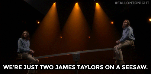吉米·法伦 跷跷 ,詹姆斯·泰勒两个詹姆斯泰来斯 在一个秋千