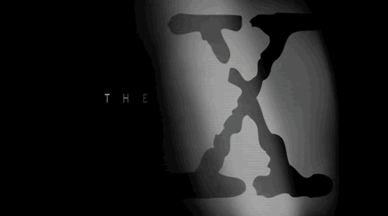 X档案 黑白 灯光 字母