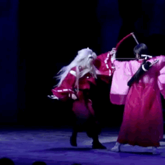 犬夜叉 舞台剧 红衣 跳舞